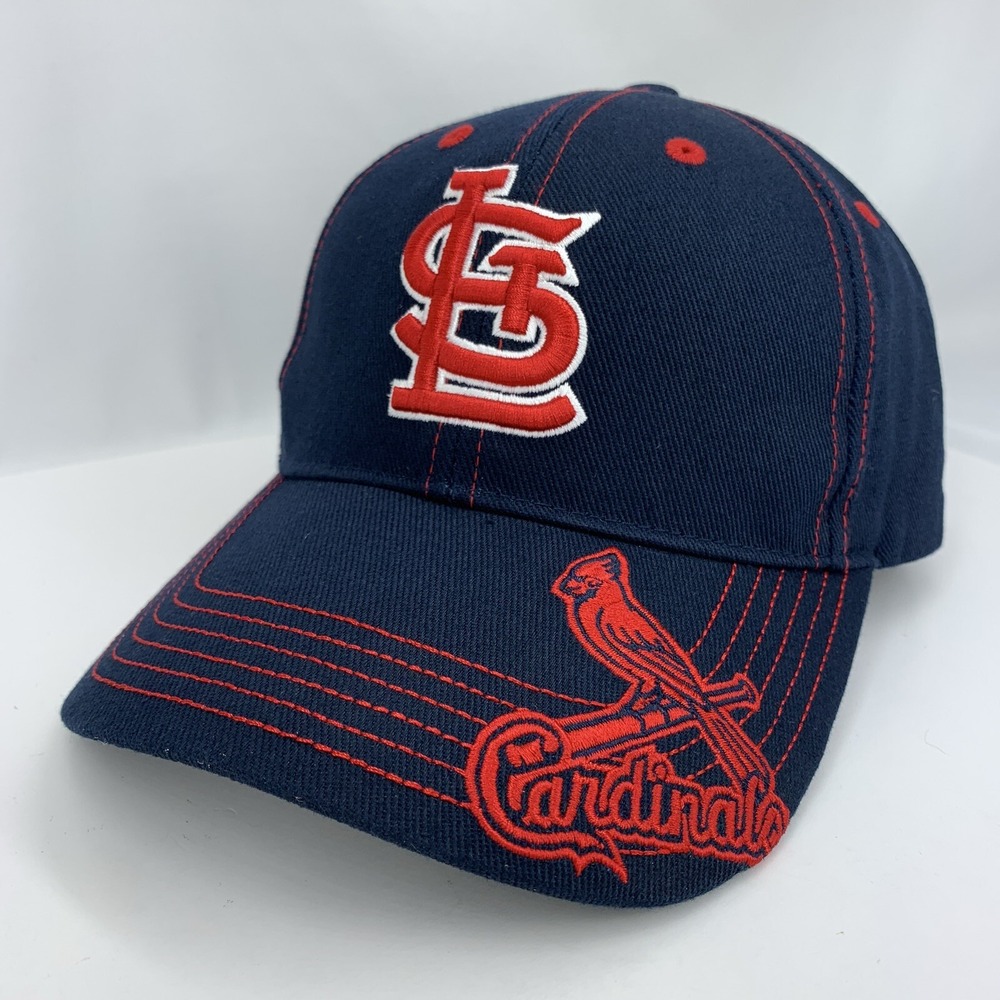 St. Louis Cardinals Hat Blue Red Fan Favorite Adjustable OSFA Baseball Cap